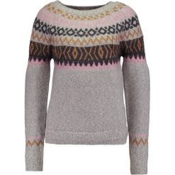 Swetry klasyczne damskie: Vila VIMYSTICA Sweter light grey melange/oak brown/lilas