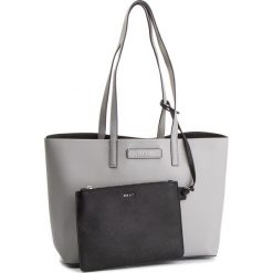 Torebka DKNY - Bryant Lg Zip Tote R83AZ757 Gry Mlnge/Blk GMA. Szare torebki klasyczne damskie DKNY, bez wzorów, ze skóry ekologicznej, klasyczne, bez dodatków. W wyprzedaży za 439,00 zł.