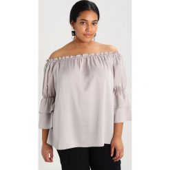 Bluzki asymetryczne: Dorothy Perkins Curve RUFFLE BARDOT Bluzka silver