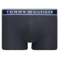 Bokserki TOMMY HILFIGER 1U87906050. Szare bokserki męskie TOMMY HILFIGER, bez wzorów, z elastanu. W wyprzedaży za 89,00 zł.