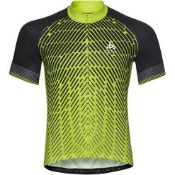 Bluzki, topy, tuniki: Odlo Koszulka tech. Odlo Stand-up collar s/s full zip FUJIN PRINT – 411442 – 411442/40224/M