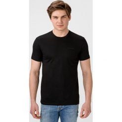 Trussardi Jeans Koszulka Czarny. Czarne podkoszulki męskie Trussardi Jeans, xxl, bez wzorów, z bawełny, bez kołnierzyka, z krótkim rękawem, krótkie. Za 292,95 zł.