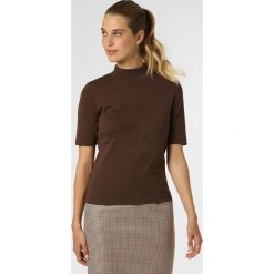Brookshire - Koszulka damska, brązowy. Pomarańczowe koszulki damskie brookshire, s, bez wzorów, z bawełny, ze stójką. Za 59,95 zł.