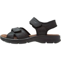 Sandały męskie skórzane: Panama Jack SANDERS BASIC Sandały trekkingowe black