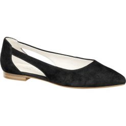 Baleriny damskie 5th Avenue czarne. Czarne baleriny damskie marki 5th Avenue, bez wzorów, ze skóry, bez obcasa, na obcasie. Za 139,90 zł.