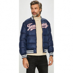 Tommy Jeans - Kurtka. Szare kurtki męskie bomber Tommy Jeans, l, z jeansu. Za 999,90 zł.