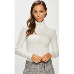 Jacqueline de Yong - Bluzka. Szare bluzki asymetryczne Jacqueline de Yong, l, z dzianiny, casualowe, z golfem. Za 59,90 zł.