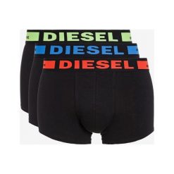 Diesel 3-pack Bokserki Czarny. Czarne bokserki męskie Diesel, bez wzorów, z elastanu. Za 180,95 zł.