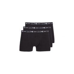 Bokserki DIM COTON STRETCH X3. Czarne bokserki męskie DIM, bez wzorów. Za 129,00 zł.