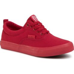 Tenisówki BIG STAR - FF274166 Red. Czerwone półbuty damskie BIG STAR, bez wzorów, z gumy, bez zapięcia. Za 119,00 zł.