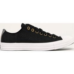 Converse - Tenisówki. Czarne trampki i tenisówki damskie Converse, bez wzorów, z gumy, na sznurówki. Za 299,90 zł.