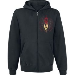 Bluzy męskie: Slipknot Burn Me Away Bluza z kapturem rozpinana czarny