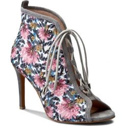 Buty zimowe damskie: Botki SOLO FEMME - 26428-33-E37/E87-13-00 Szary/Róż Kwiaty
