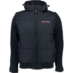 Geographical Norway kurtka męska Crumberry M ciemnoniebieska. Niebieskie płaszcze męskie Geographical Norway, m, bez wzorów, z dzianiny, bez kaptura. Za 379,00 zł.