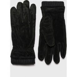 Jack & Jones - Rękawiczki skórzane. Czarne rękawiczki męskie Jack & Jones, bez wzorów, z poliesteru. W wyprzedaży za 119,90 zł.