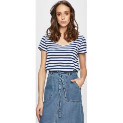 Only - Top. Zielone bluzki damskie ONLY, s, bez wzorów, z bawełny, casualowe, bez kołnierzyka, z krótkim rękawem. W wyprzedaży za 49,90 zł.