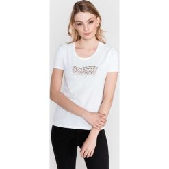 GAS Doll Koszulka Biały. Białe koszulki damskie Gas, s, z aplikacjami, z elastanu, bez kołnierzyka. Za 214,95 zł.