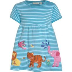 Sukienki dziewczęce: JoJo Maman Bébé JUNGLE APPLIQUE DRESS Sukienka z dżerseju turqouise