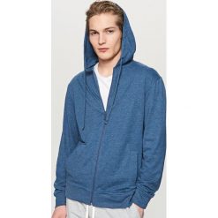 Rozpinana bluza z kapturem - Niebieski. Niebieskie bluzy męskie rozpinane marki Reserved, l, z kapturem. Za 79,99 zł.