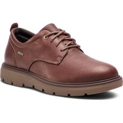 Półbuty CLARKS - Un Map Lo Gtx GORE-TEX 261367257 Dark Brown Lea. Brązowe półbuty skórzane męskie Clarks. W wyprzedaży za 409,00 zł.