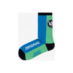 Vans Original Skarpetki Niebieski Zielony. Niebieskie skarpetki męskie Vans, bez wzorów, z elastanu. Za 66,95 zł.