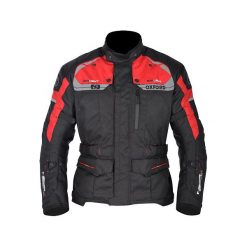 Kurtka turystyczna OXFORD BROOKLYN 1.0 kolor czarny/czerwony, rozmiar 2XL. Czerwone kurtki męskie OXFORD, xl, bez wzorów, z zamszu, bez kaptura. Za 659,00 zł.