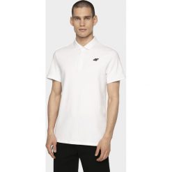Koszulka polo męska TSM308 - biały. Białe koszulki męskie m, z bawełny. Za 79,99 zł.