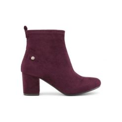 XTI botki damskie 37 burgundowe. Czerwone botki damskie Xti, eleganckie, na średnim obcasie, bez zapięcia. Za 299,00 zł.