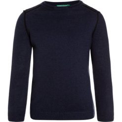 Benetton Sweter dark blue. Niebieskie swetry chłopięce marki Benetton, z bawełny. Za 129,00 zł.