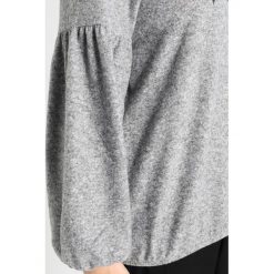 Swetry klasyczne damskie: Dorothy Perkins Curve EMBROIDERED SHOULDER BUBBLE HEMSOFT TOUCH Sweter grey