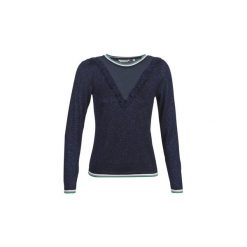 Swetry Naf Naf MSPORTY. Niebieskie swetry damskie marki NAF NAF, s, bez wzorów, bez rękawów, bez kaptura. Za 199,00 zł.