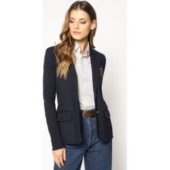 Żakiet Lauren Ralph Lauren 200759538. Niebieskie marynarki damskie Lauren Ralph Lauren, s, bez wzorów, z bawełny. W wyprzedaży za 819,00 zł.