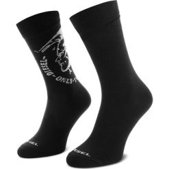Zestaw 2 par wysokich skarpet unisex DIESEL - Skm Ray 00SAYH 0EASX E0013 Black. Czarne skarpetki damskie Diesel, bez wzorów, z elastanu. Za 79,00 zł.