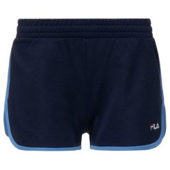 Szorty sportowe Fila 687072. Czerwone spodnie damskie Fila, s, bez wzorów, z bawełny. W wyprzedaży za 99,00 zł.