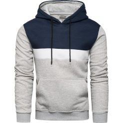 Bluza męska szara z kapturem Recea. Szare bluzy męskie Recea, xl, z nadrukiem, z bawełny, z kapturem, bez rękawów, z kapturem. Za 69,99 zł.