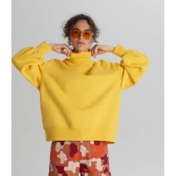 Gładka bluza oversize - Żółty. Żółte bluzy damskie Cropp, s, bez wzorów, bez rękawów, bez kaptura. W wyprzedaży za 29,99 zł.