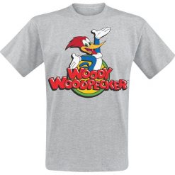T-shirty męskie: Woody Woodpecker Classic Logo T-Shirt odcienie szarego