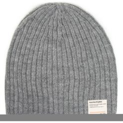 Czapka NAPAPIJRI - Flos NP0A4EMD Med Grey Mel 160. Szare czapki męskie Napapijri, na zimę, bez wzorów, z wiskozy. Za 169,00 zł.