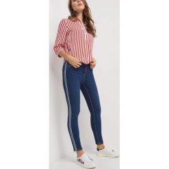 Jeansy skinny z lampasem. Niebieskie jeansy damskie Orsay, s. Za 89,99 zł.
