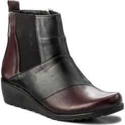 Botki SERGIO BARDI - Anacapri FW127280817HB 118. Czarne botki damskie na obcasie marki Sergio Bardi, ze skóry. W wyprzedaży za 209,00 zł.