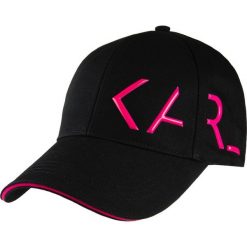 Czapka z daszkiem Karl Lagerfeld. Czarne czapki damskie bez wzorów. Za 299,00 zł.