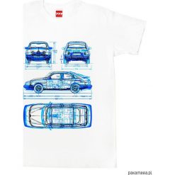 Koszulka SAAB tshirt. Białe koszulki męskie Pakamera, m, z nadrukiem, z bawełny. Za 77,00 zł.