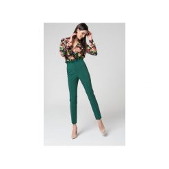 Mosali - Eleganckie Spodnie z Podwyższonym Stanem M032. Czarne spodnie z wysokim stanem marki Mosali, m, z materiału, biznesowe. Za 129,00 zł.