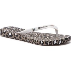 Japonki IPANEMA - Animal Print III Fem 82594 Grey/White 20772. Szare klapki damskie Ipanema, bez wzorów, z tworzywa sztucznego, bez obcasa. Za 79,99 zł.