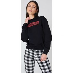 Bluzy damskie: NA-KD Trend Bluza Smoking Hot – Black