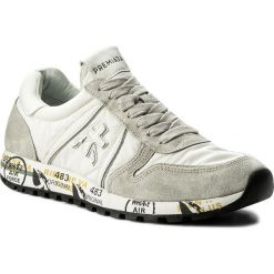 Sneakersy PREMIATA - Sky-D 3105 Biały Szary. Szare półbuty damskie Premiata, z zamszu. W wyprzedaży za 479,00 zł.
