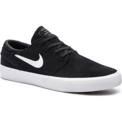 Buty NIKE - Sb Zoom Janoski Rm AQ7475 001 Black/White/Thunder Grey. Czarne buty sportowe męskie Nike, na co dzień, bez wzorów, ze skóry, klasyczne, bez zapięcia. W wyprzedaży za 299,00 zł.