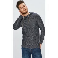 Jack & Jones - Sweter. Niebieskie swetry męskie Jack & Jones, m, bez wzorów, z bawełny, z kapturem, z kapturem. W wyprzedaży za 59,90 zł.