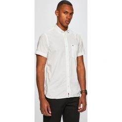 Tommy Hilfiger - Koszula. Niebieskie koszule męskie TOMMY HILFIGER, m, bez wzorów, z bawełny, casualowe, button down, z krótkim rękawem. W wyprzedaży za 239,90 zł.