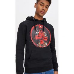 Bluza z kapturem Deadpool - Czarny. Czarne bluzy męskie House, s, bez wzorów, z kapturem, bez rękawów, z kapturem. Za 99,99 zł.